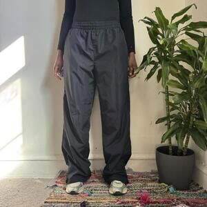 Vintage unisex Tek Gear Baggy Track Pants Black Windbreaker size‎ L